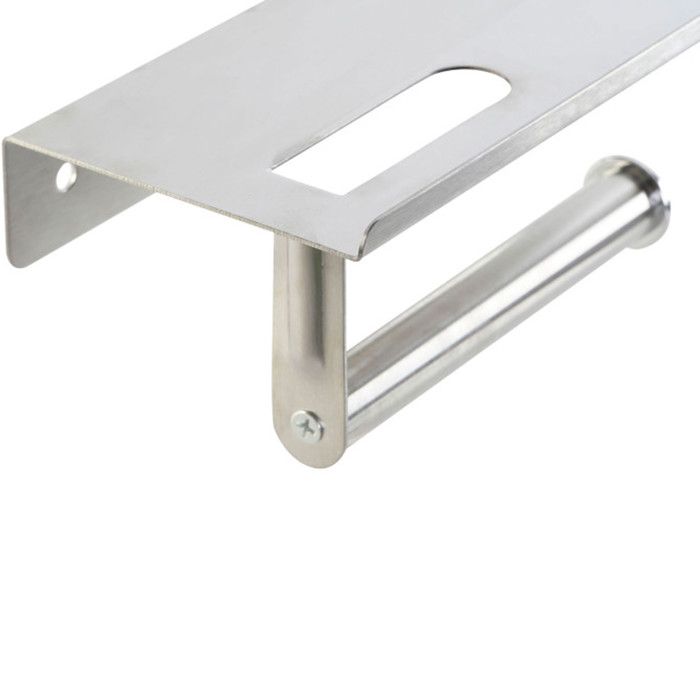 Toilet Roll Holder - DKD HOME DECOR - Standard - Stainless Steel - Silver - 30.5 X 58.5 X 32.5 Cm