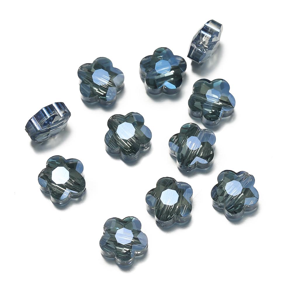 

10 шт. 4*8*8 мм Кристальные граненые бусины-разделители в виде цветка, россыпь бусин для самостоятельного изготовления браслетов, ожерелий, материалы и аксессуары для изготовления ювелирных изделий
