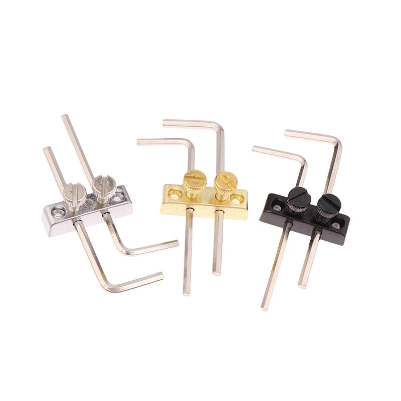 1Set Guitar Headstock Mounted Allen Key Headstock Wrench Holder Tools For Tremolo Guitar Bass With Mounting Screws