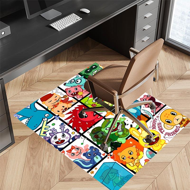 Happy Tree Friends2 Printed Absorbent Washable Carpet, Non-Slip Bathroom Mats, Kitchen Rugs, Yoga Mat,Living Room Entrance, Camping Picnic Rugs
