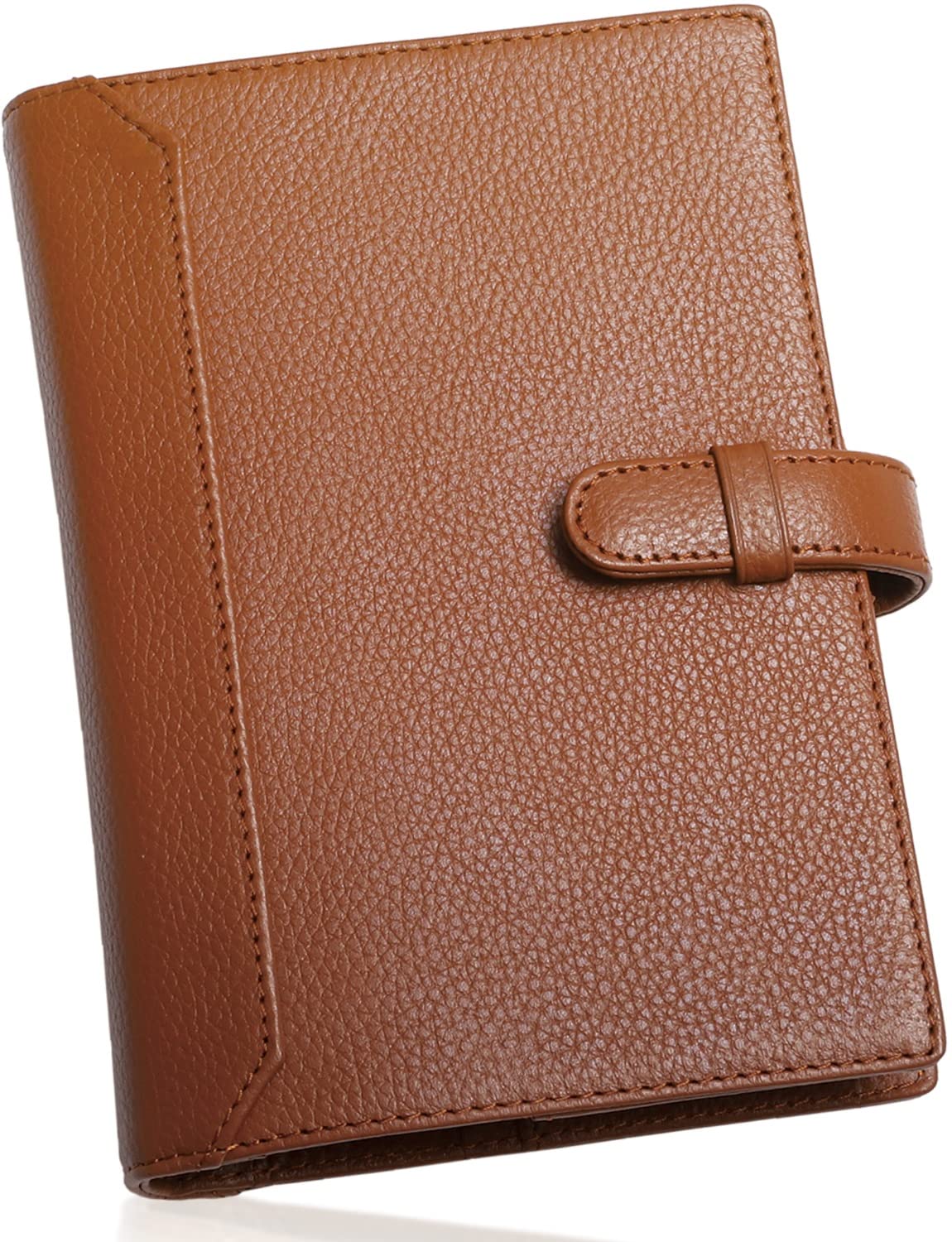 

Systemy1 STC1 made of genuine leather with a leather pen and card [BLUE SINCERE] (Retro Camel) Bible-sized Organizer, 6-ring closure, vegetable-tanned