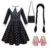 The Family Addams Cosplay Costumes For Halloween Party Dress Up