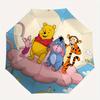 Winnie the Pooh, Tigger Automatic Opening and Closing Umbrella - 8 Ribs Portable Folding Umbrella with Plastic Handle, Suitable for Leisure