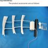 3 leaves Micro Wind Power Generator Vertical Axis Brushless DC Generator Alternative Energy Generators 1-25W 1-15V