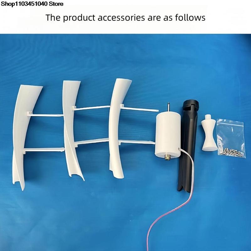 3 leaves Micro Wind Power Generator Vertical Axis Brushless DC Generator Alternative Energy Generators 1-25W 1-15V