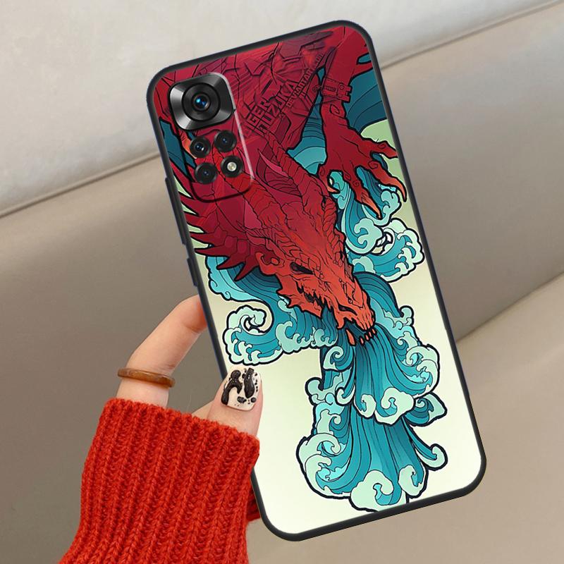 Dragon Cool Art Case For Xiaomi Redmi Note 14 13 12 11 10 15 Pro Plus Cover For Redmi 15 15C 12C 10C 13C 14C