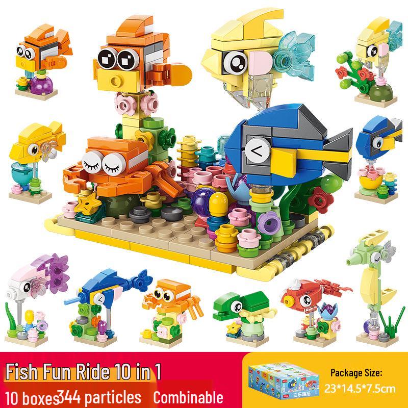 Xiaomingxing Bausteine - Kompatibel mit Lego, Pädagogisches Montagespielzeug mit kleinen Partikeln für Jungen