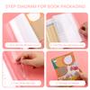 Transparent Books Protector Waterproof Dustproof Full Protection Wear Resistant Books Wrapper For Students Textbooks Home Office
