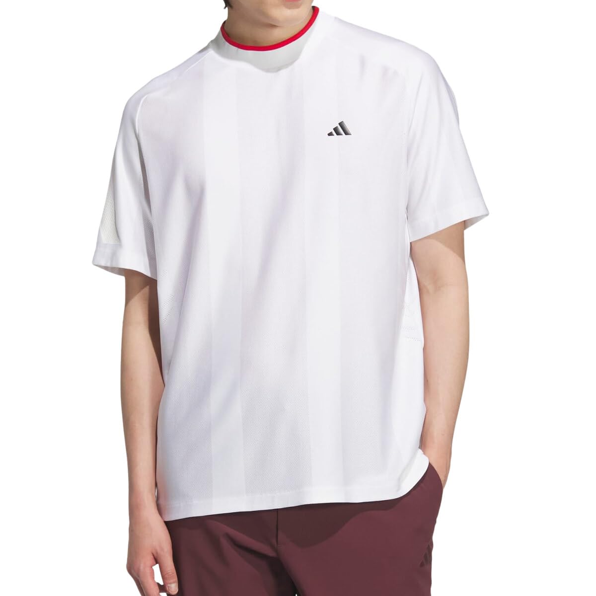 

Adidas Golf adizero Mesh Mock Neck Short Sleeve White Shirt, Men s белый