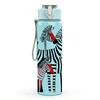 1PC Black White Zebra Animal 750ml Color Plastic Sports Water Bottle Leakproof Flip Straw Lid Suitable for Sports Office Home Use