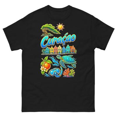 Curacao T-Shirt Souvenir Tee Insel Reise Andenken Geschenk Strandurlaub Shirt Unisex