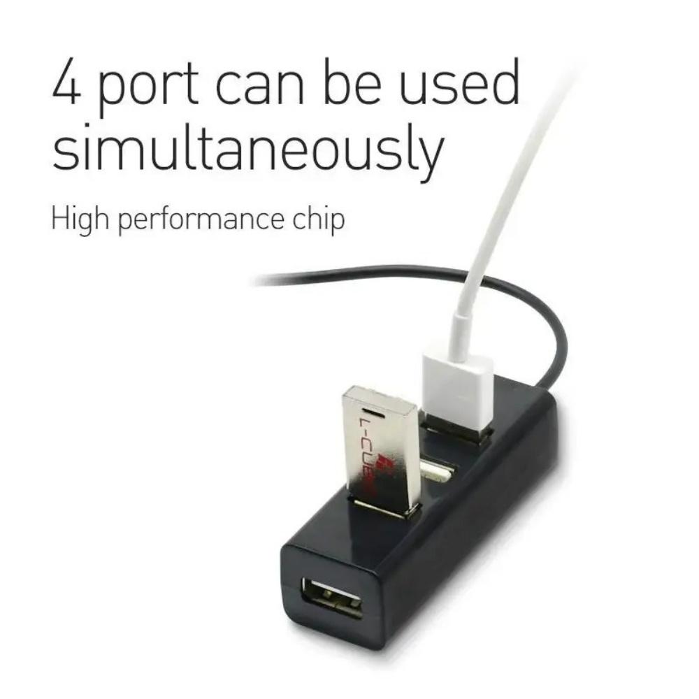 USB 2.0 HUB 4 Ports USB Expander High Speed USB Splitter Portable Multi Ports Power Adapter for Laptop PC Computer Accessories