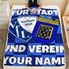 1 Stück Benutzerdefinierter Name VfL Bochum 1848 Gemustert Flanelldecke Geeignet für Alle Jahreszeiten für Heimdekoration Wärme und Komfort Geschenke Feiertagsgeschenk_xia