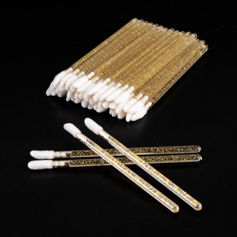 50 STUKS Wegwerp Make-up Kwasten voor Lippen & Wimpers – Draagbare Lippenstift & Wimper Extensions Applicators