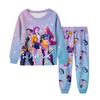 Children's Fashion Suit Skirt Round Neck Long Sleeve Top Pants