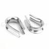 M2-M28 316 Stainless Steel Cable Wire Rope Protective Sleeve Wire Rope Clamp Thimbles Rigging Chicken Heart Ring Fixing