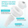Aboves Ground Pool Return Jet With 3.4 Inch Adjustable Eyeballs Fitting And 1.5Inch Threaded Inlet For Water Circulation