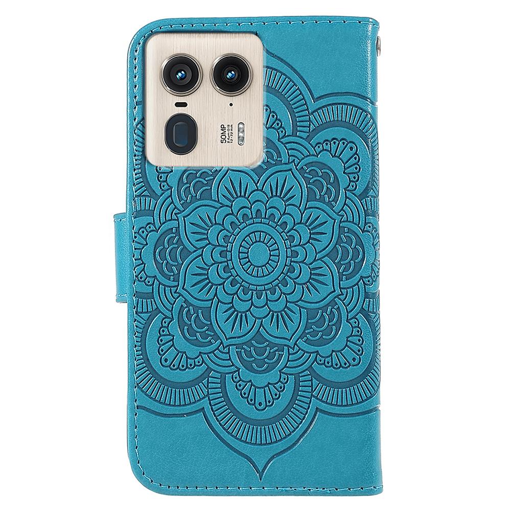 For Motorola Edge 50 Ultra 5G/Moto X50 Ultra 5G Case PU Leather Mandala Imprinted Design Wallet Phone Cover