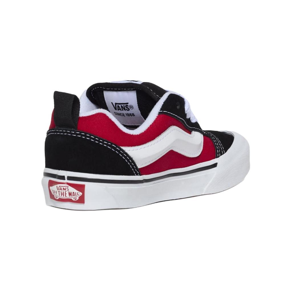 Vans Knu Skool Cushioning Durable Low-Top Walking Shoes Baby Shoes Black Red White VN000CYUBRR