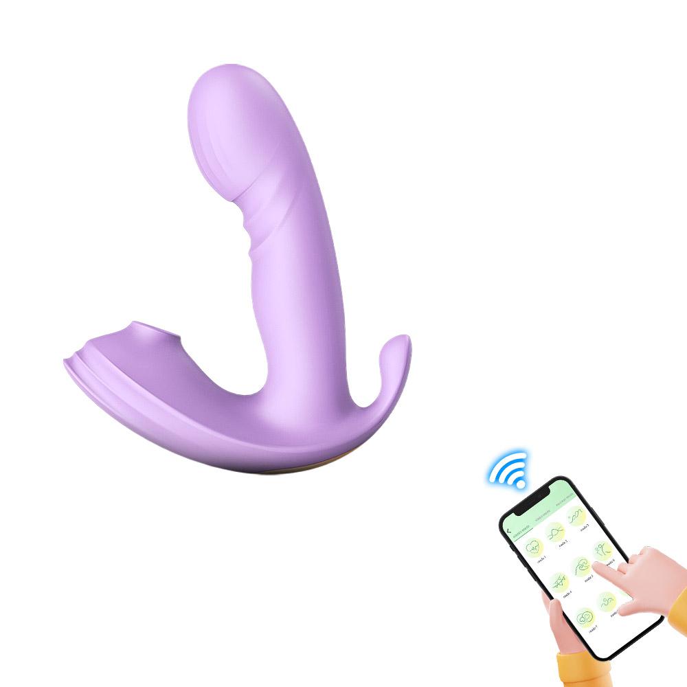 Women's Silicone Suction Penis Anal Plug Three-in-one Vibrator, G-spot Stimulation Masturbator, Adult Sexy Sex Toys, Sex Toys