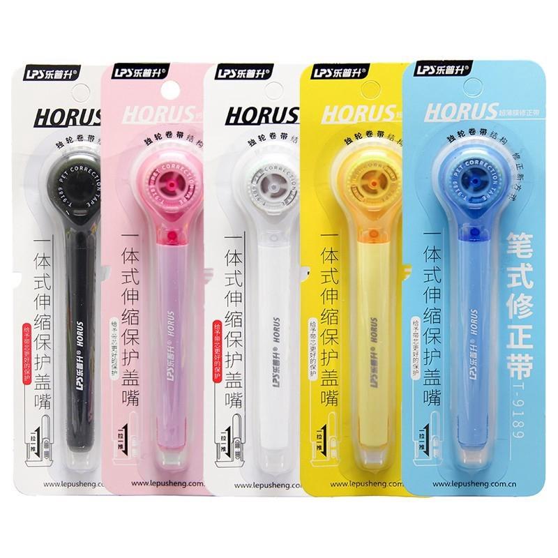 6m Correction Tape Macaron Color Creative Design Corrector of Pen Shape Comfortable Holding Kawaii Stationery School Supplies
