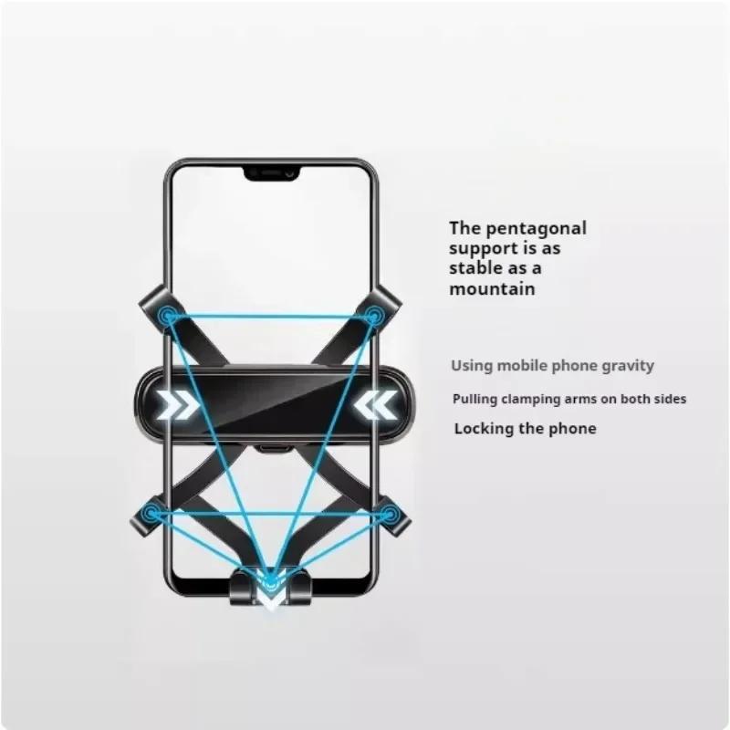 Car Mobile Phone Holder for Mercedes Benz GLB X247 EQB 2022 - 2020 Mounts Bracket GPS Stand Rotatable Support Accessories