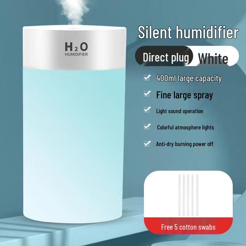 Large Capacity Wireless Humidifier & Air Purifier for Car, Home & Bedroom - Aromatherapy, Dustproof, Hydrating & Moisturizing