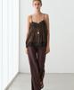 Masimodutti 100% Linen Mid-Rise Flare Pants