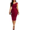 Sexy Women Dress Lace Hollow Backless Elegant Party Chic Retro Dress Black White Lace Dresses