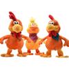 Electric Dancing Plush Rooster Toy - Funny Singing Chicken, Duck, Frog with Squeeze Neck and Screaming Sounds
