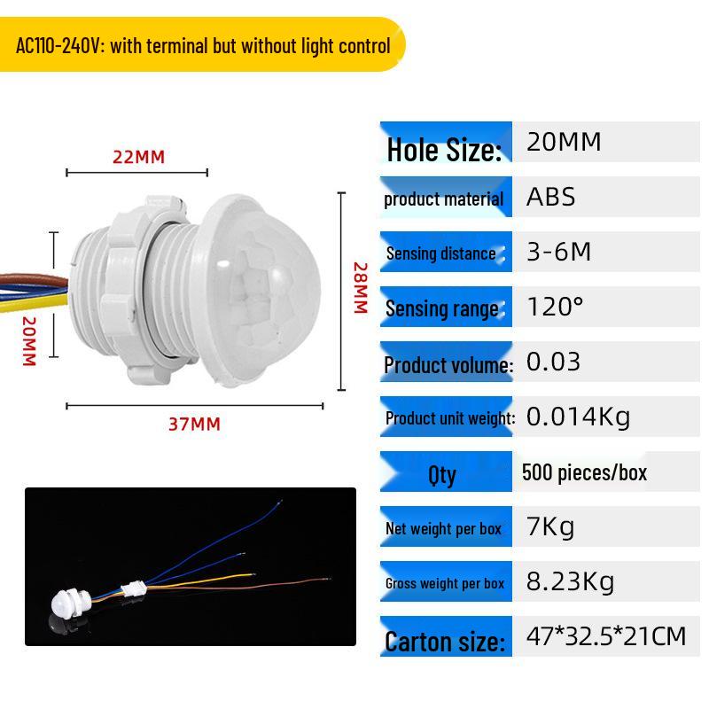 Smart Infrared Motion Sensor Light Controller with Delay