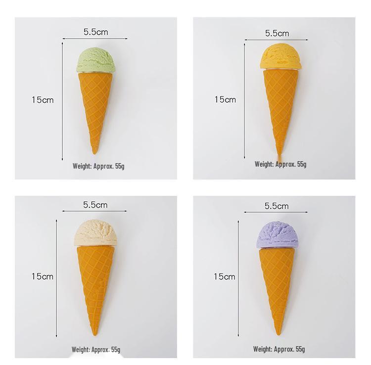 Creative DIY Ice Cream Cone Model Toy - Fun Dessert Decoration Prop