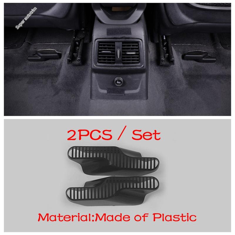 2PCS Car Under Seat Floor AC Air Conditioning Vent Outlet Dust Cover Accessories For BMW X1 iX1 U11 X2 iX2 U10 2024 2025