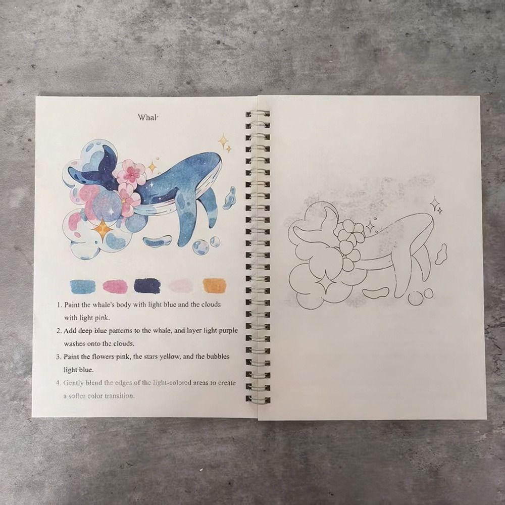 Christmas Watercolor Workbook Beginner-Friendly Art Learning Guide  Gift for Artists