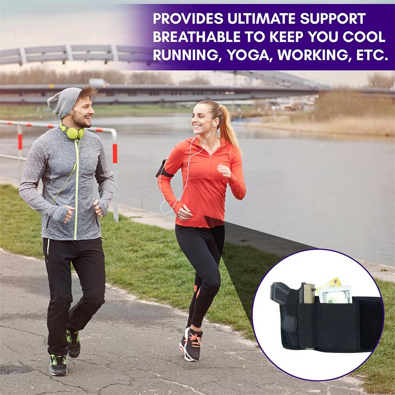 Belt Holster Pistol Holsters Elastic Wide Belt Outdoor Hunting Shooting Portable Hidden Gun Holster Gun Case Waist Band Belt