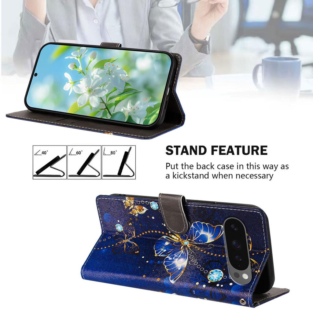 Printed Cartoon Magnetic Leather Wallet Case for Google Pixel 10A 10 9 9A 8 8A 7 7A 6 6A 5 5A 4A 5G Pro XL Phone Flip Book Cover
