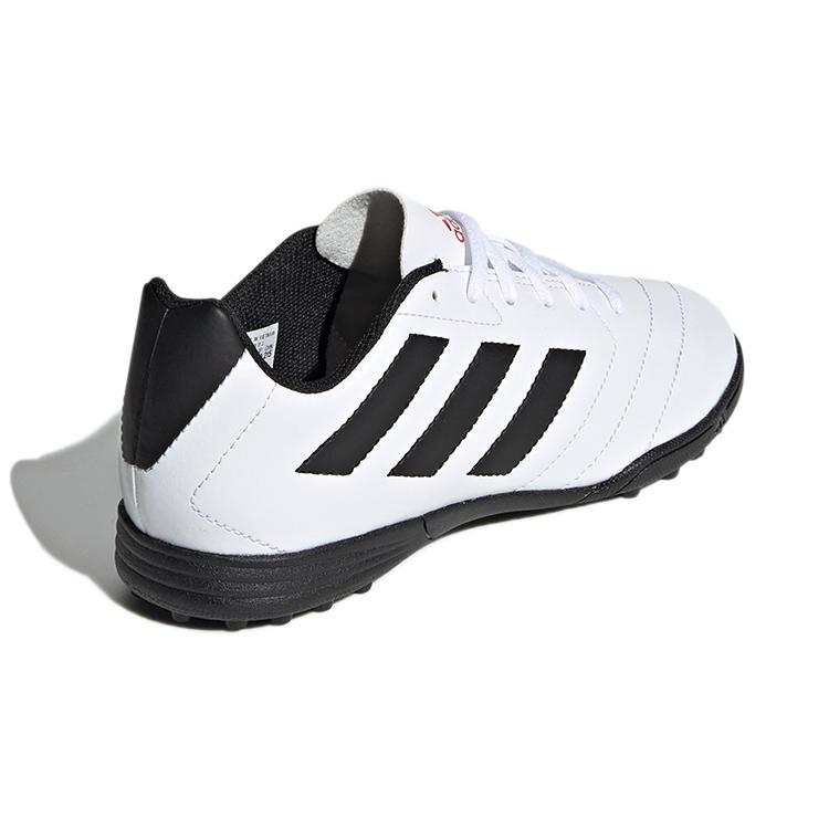 Adidas VII Tf J Abrasion Resistant Low top Kids' Soccer Shoes White Black Children Aged 3 7 Years Old EF7251