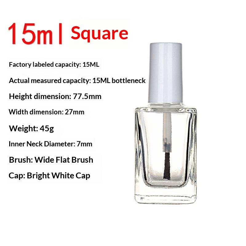 

5/8/10/15ml Sub-packed Nail Polish Bottle Nail Gel Empty Bottle With Brush Glass Empty Bottle Touch-up Container