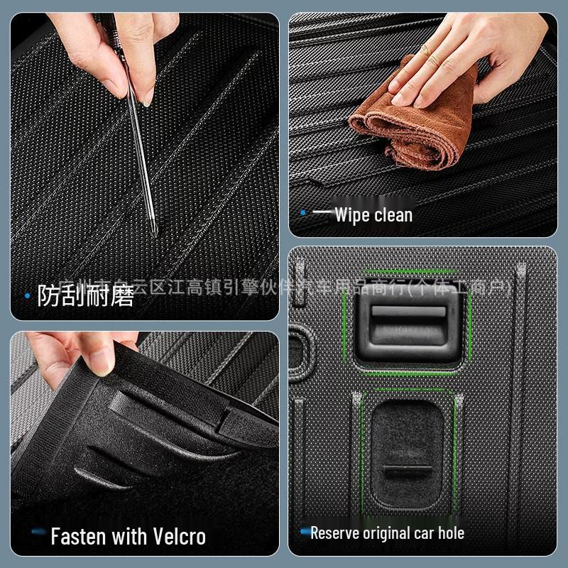 BMW X7 2019-2026 Trunk Mat Set: Eco-Friendly, Wear-Resistant TPE with Carbon Fiber Texture for Six-Seven Seater & Backrest.