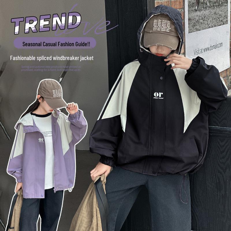 Girls' Autumn Windproof Rainproof Casual Top Jacket 2025