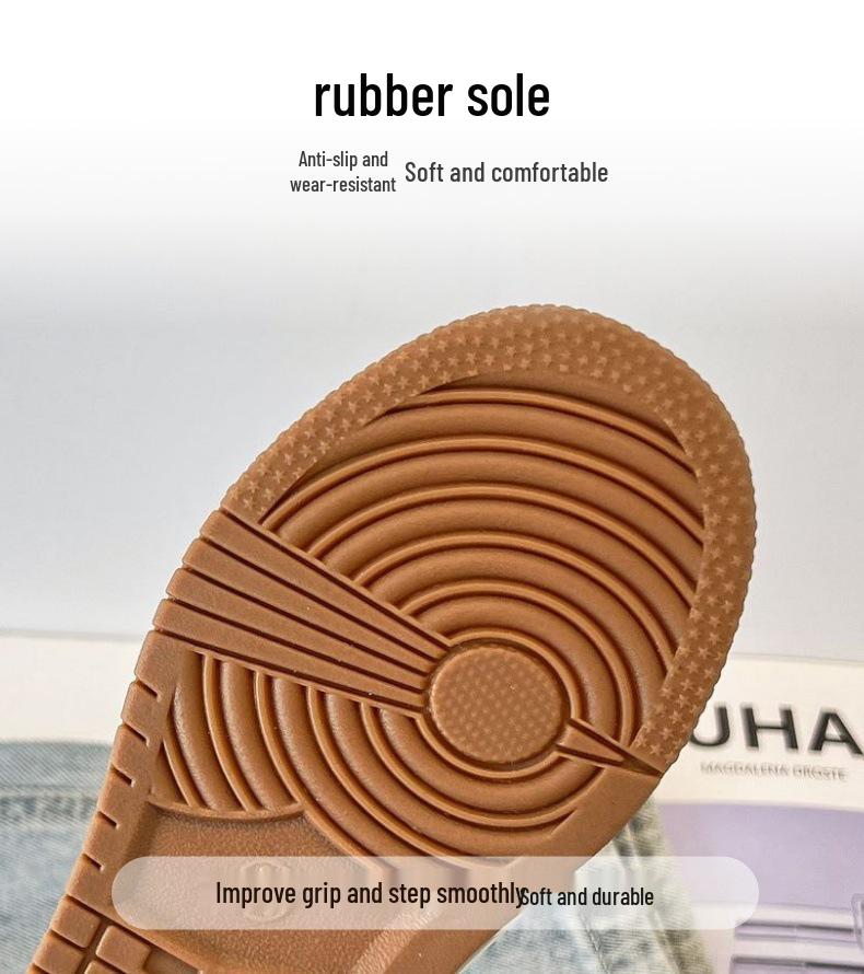 2025 Autumn Unisex Kids' Color Block Air Force Low-Top Board & Sports Casual Shoes