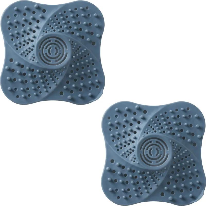 Shower Drain Covers with Sucker, Rubber Sink Strainer Drain Protector Hair Catcher for Kitchen and Bathroom