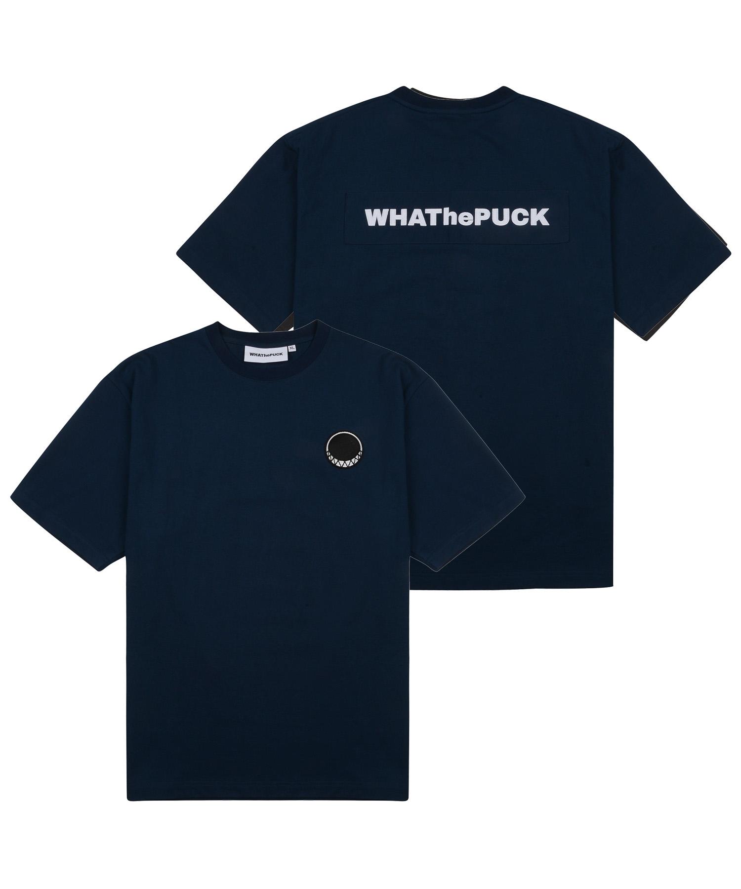 What The Fuck P Logo Embroidered Patch T-Shirt Navy L