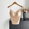Versatile Lace Satin V-Neck Camisole Bra – Spring/Summer