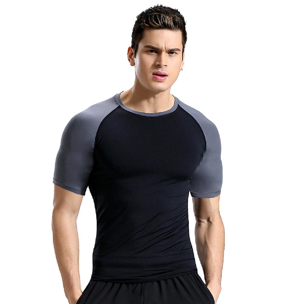 Men s Compression Shirts Quick Dry Fitness Gym t-Shirt Sport Bodybuilding Shirt Running Short Sleeve t-Shirts S
