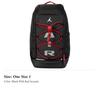 Jordan Zaino in Poliestere Medio Unisex Nero e Rosso JD2623009AD-003