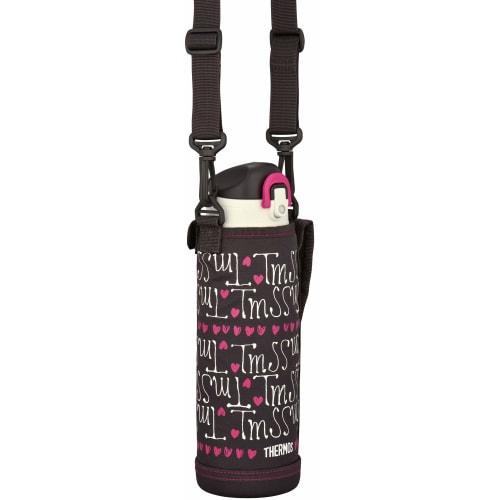 Thermos Water Bottle Vacuum Insulated 2-Way Bottle 1.0L/1.03L Chocolate Heart FHO-1001WF CH-H