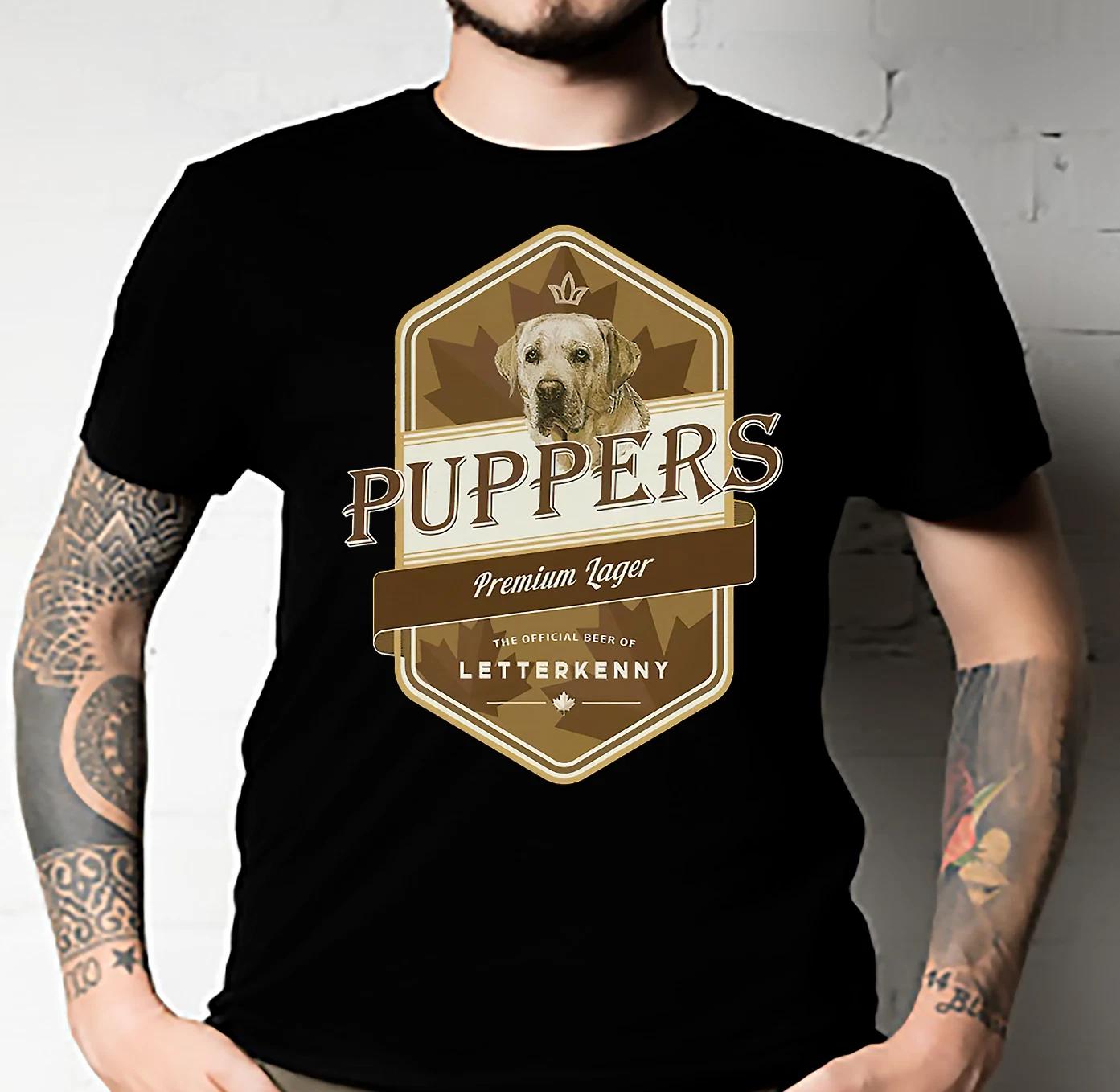 Men s and Women s T-shirts Puppers Beer Essential Classic S