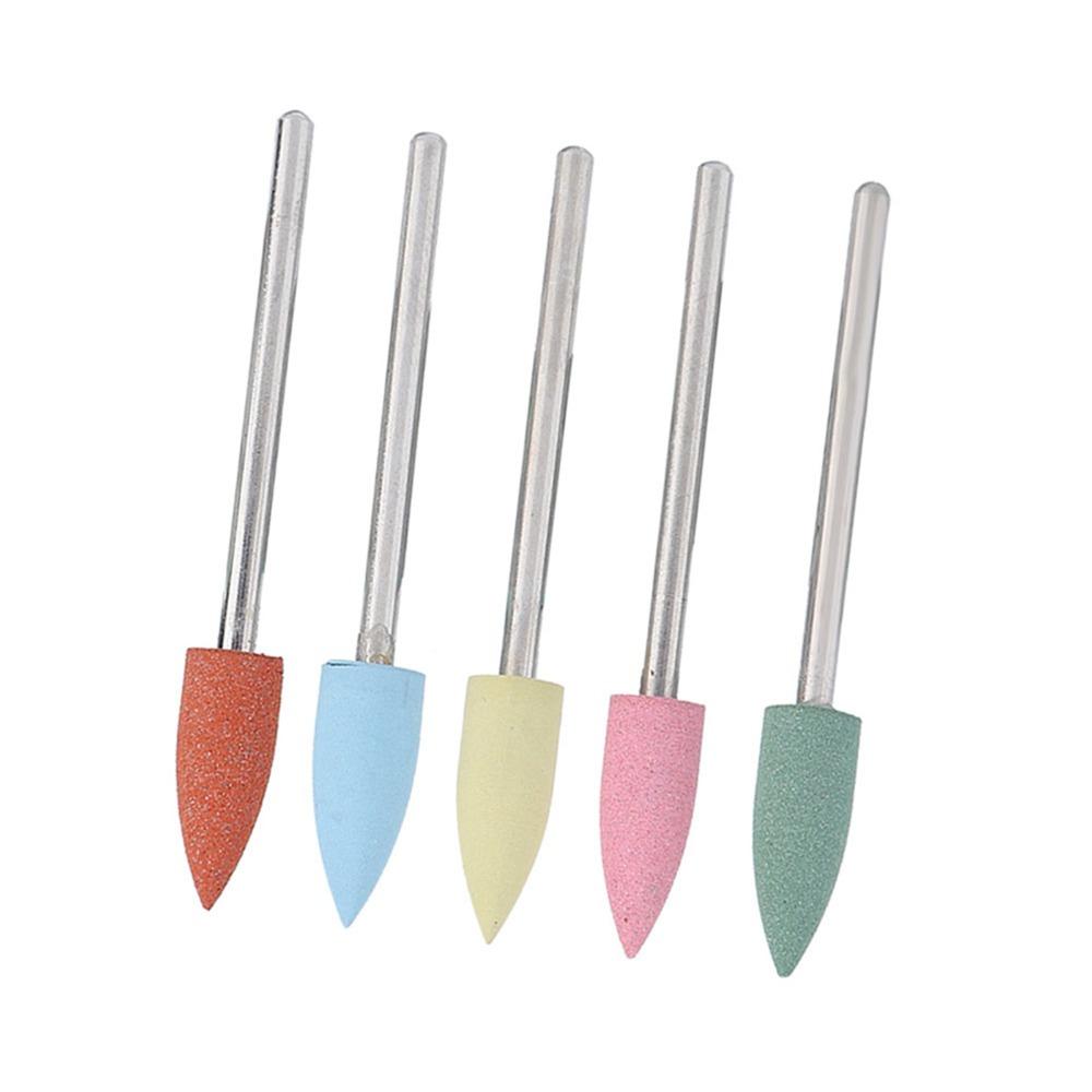 5PCS Silicone Rubber Pedicure Drill Bits Electric Grinding Head Manicure Drill Bits Pedicure Use