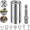 Flexible Drill Extension Hex Shank Nut Driver Bit Set Bendable Right Angle Tool Adapter